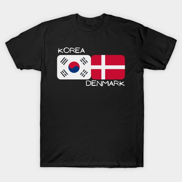 Korean Danish - Korea, Denmark T-Shirt by The Korean Rage